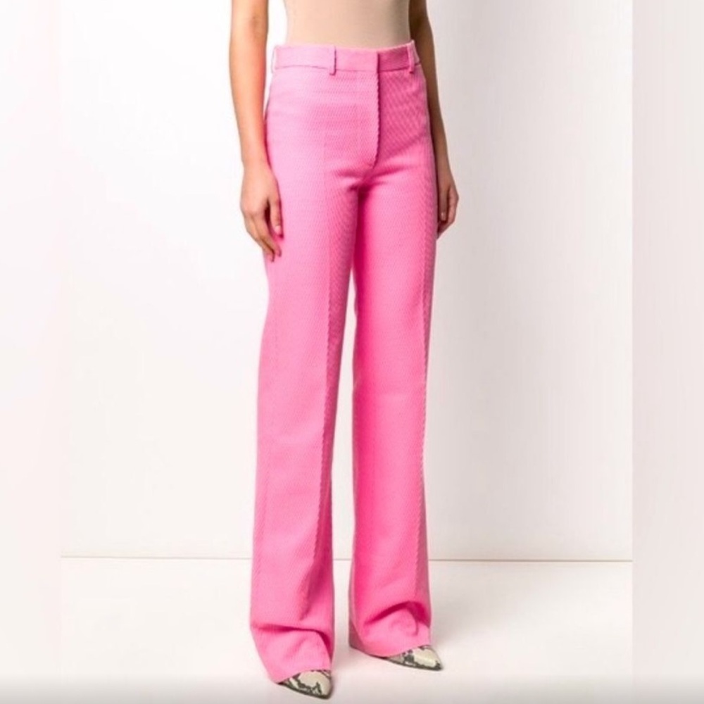 NEW Victoria Beckham pink straight leg pants size 4
